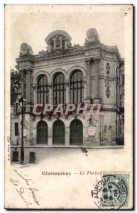 Old Postcard Chateauroux theater