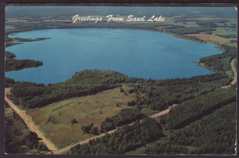 Greetings From Sand Lake,WI Postcard BIN