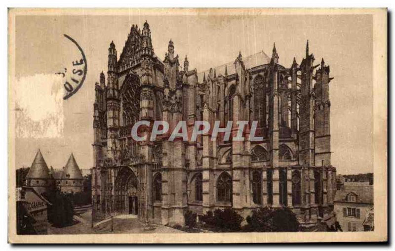 Old Postcard Beauvais Cathedral Vue Generale