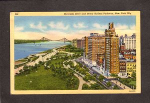 NY Riverside Drive, Henry Hudson Parkway New York City NYC Postcard