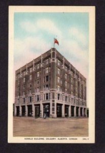 AB ALBERTA CANADA Herald Building Bldg CALGARY Carte Postale Canada Postcard-PC