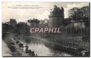 Old Postcard Vannes Le Tour du Connetable Lavandieres