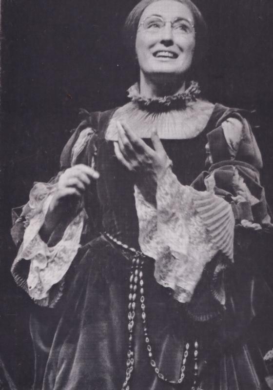 Elizabeth Spriggs Maria Twelth Night Royal Shakespeare Company Theatre Postcard