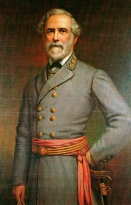 General Robert E Lee Pine Portrait Lee Chapel Lexington Virginia Postcard 