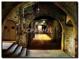 Modern Postcard Villefranche Sur Mer Voutes of Dark Street