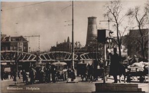 Netherlands Rotterdam Hofplein Vintage RPPC C184