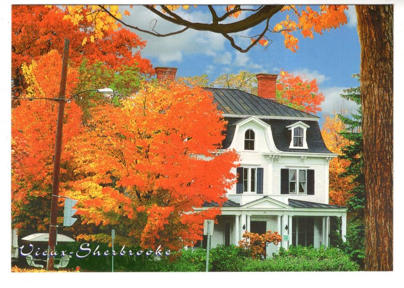 Large 5 X 7 Postcard, Historic Home, Old Sherbrooke, Quebec,