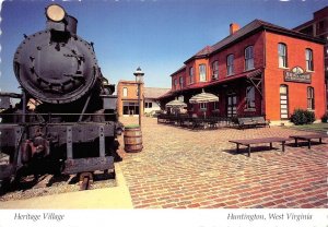 Huntington, WV West Virginia  HERITAGE VILLAGE  Train~Restaurant  4X6 Postcard