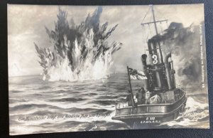 Mint Germany Picture Postcard PPC Mine Explotion In High Seas