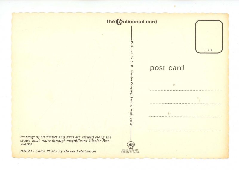 AK - Glacier Bay Icebergs   (continental size)