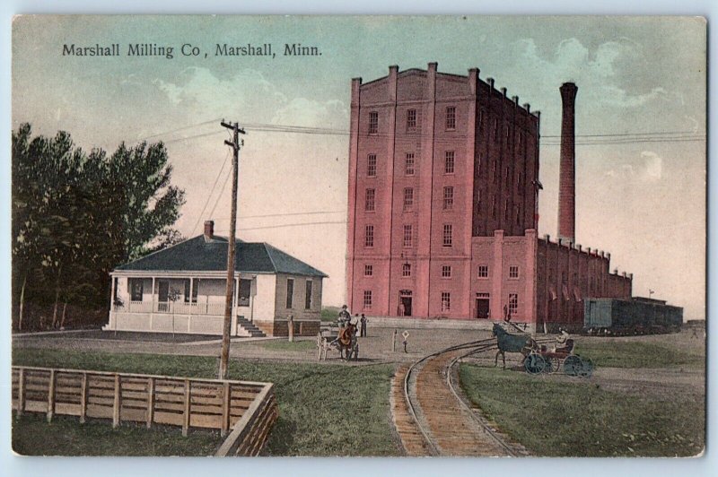 Marshall Minnesota MN Postcard Marshal Milling Co. Exterior View Building c11910