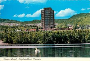 Glynmill Inn Pond Sir Richard Squire Building Newfoundland Canada Postcard