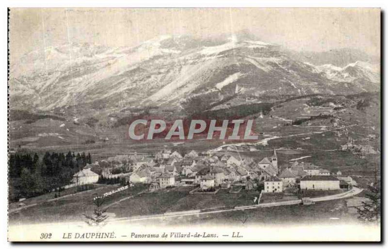 Old Postcard Panorama Dauphine Villard de Lans