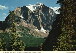 Postcard Mt. Temple With Lake Annette From Saddleback Mountain Maine ME