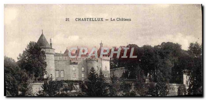 Old Postcard Chastellux Le Chateau