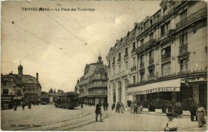 CPA TROYES - Place des Tramways (71996)