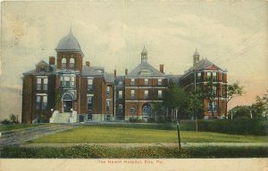 Vintage Chromograph Postcard; Hamot Hospital, Erie PA posted 1910