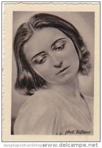 GARBATI CIGARETTE CARD FAMOUS DANCERS NO 168 ROSALIE CHLADEK