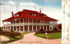 Country Club New Orleans LA Louisianna WOF Antique UDB Postcard 1c Stamp PM Vtg 