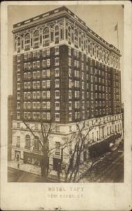 New Haven CT Hotel Taft c1910 Real Photo Postcard