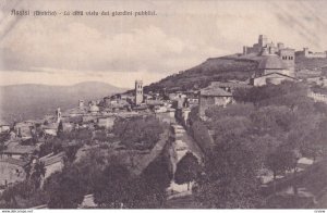 ASSISI, Umbria, Italy, 1900-1910s; La Citta Vista Dai Giardini Pubblici