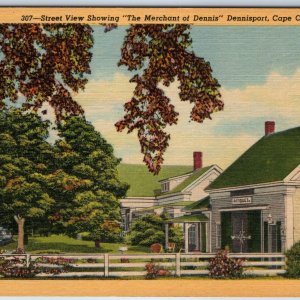 1952 Dennisport, Cape Cod, Mass Antique Store Merchant Thrift Bldg MA Teich A211