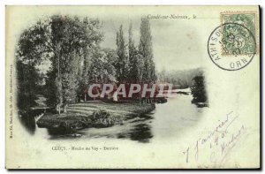 Old Postcard Conde sur Noireau Moulin du Vey Behind