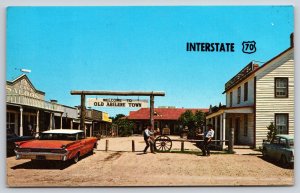 Signs~Interstate 70 Entrance Old Abilene Town Abilene Kansas~Vintage Postcard