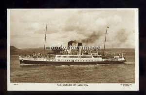 f1744 - Scottish Ferry - Duchess of Hamilton , built 1932 - postcard