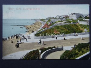 Essex CLACTON ON SEA West Cliff c1920's Old Postcard by Valentine
