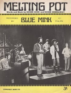 Blue Mink Melting Pot Vintage 1970s Sheet Music