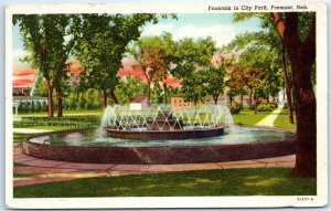 M-44715 Fountain in City Park Fremont Nebraska