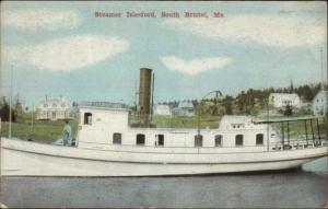 South Bristol ME Steamer Boat Islesford c1910 Postcard