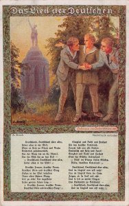 DAS LIED DER DEUTSCHEN-THE SONG OF THE GERMANS~1926 PMK POSTCARD