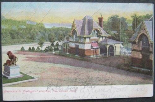 Entrance To Zoological Garden Fairmount Park Philadelphia PA 1907 