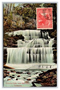 Victoria Falls Near Deloraine Tasmania 1909 DB  Postcard T6