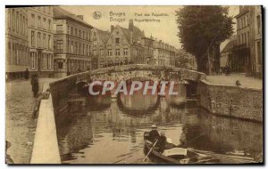 Postcard Old Bruges Augustinian Bridge