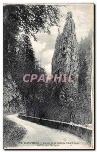 Old Postcard Dauphine Route Grande Chartreuse Peak L poppy