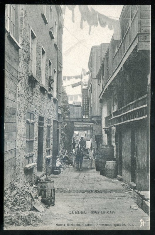 h2945 - QUEBEC CITY Postcard 1907 Sous le Cap by Michaels/ Tuck