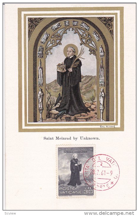 Saint Meinrad , PU_1961 , Poste Vaticane