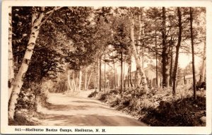 RPPC Road to Shelburne Basins Camps, Shelburne NH Vintage Postcard V64