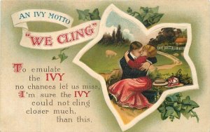 1911 Ivy Motto romance saying BB London #287 Postcard 22-7439