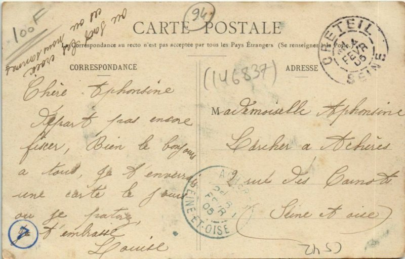 CPA CRÉTEIL - la grande rue (146837)