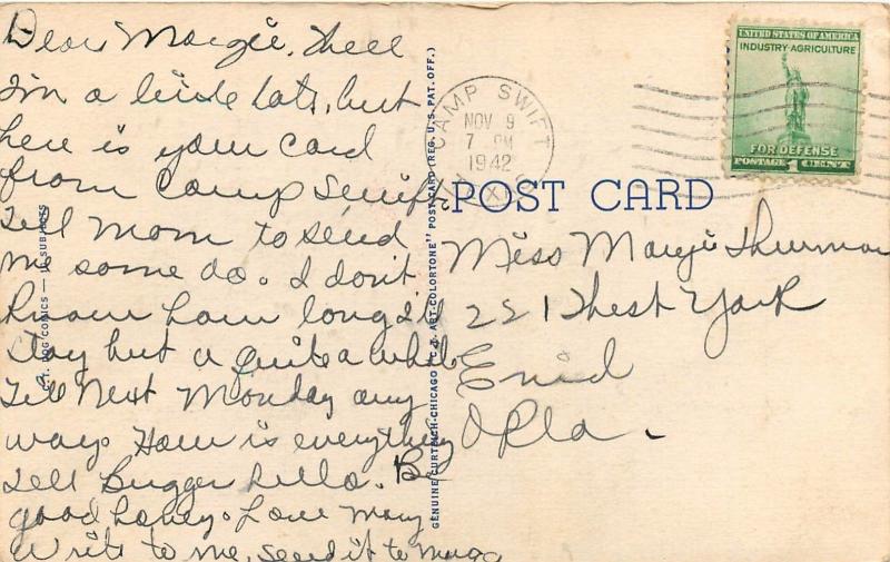 1942 AFTER YOU, MY DEAR ALPHONSE. two dachshunds DOGS POSTCARD