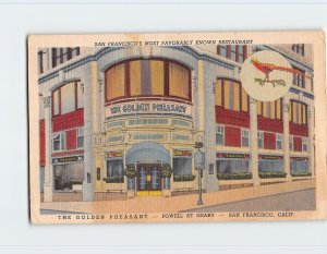 Postcard The Golden Pheasant, San Francsico, California