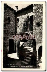 Old Postcard Eze Village Chateau Prince of Sweden