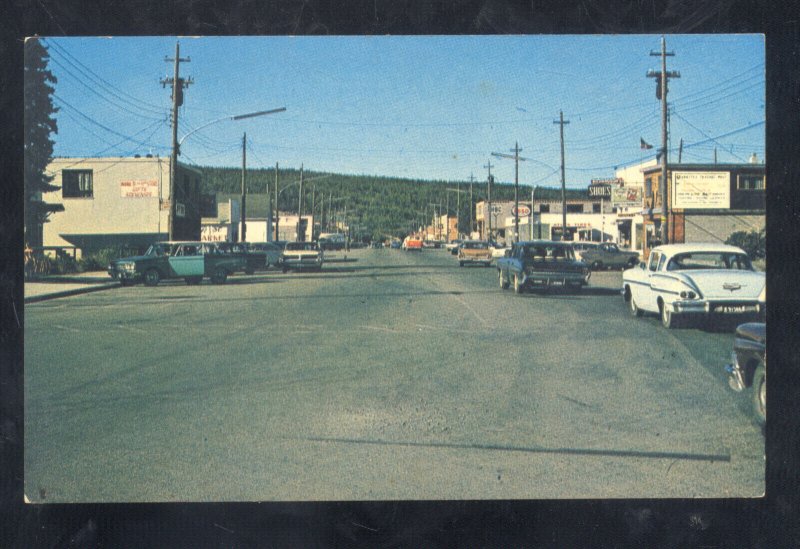 Grand Coulee Washington Downtown Street Scene OLD Cars Vintage Postcard