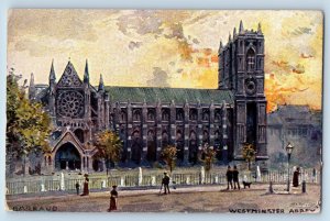 London England Postcard Westminster Abbey c1910 Unposted Oilette Tuck Art