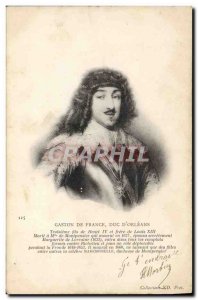 Old Postcard Gaston de France Duke & # 39Orleans
