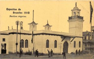 EXPOSITION DE BRUXELLES BELGIUM ALGERIA PAVILION POSTCARD 1910